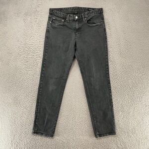 Bonobos Jeans Mens 33x32 Gray Slim Tapered Stretch Denim Pants Charcoal Wash